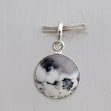 Dendritic Opal Silver Pendant