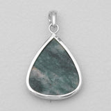 Moss Agate Silver Pendants