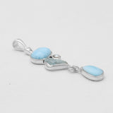Larimar Silver Pendants