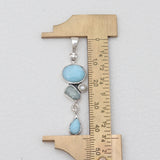Larimar Silver Pendants