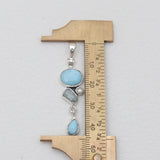 Larimar Silver Pendants