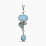Larimar Silver Pendants