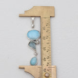 Larimar Silver Pendants
