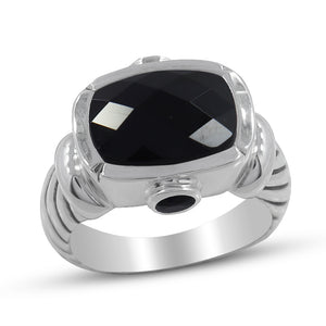 925 Sterling Silver Black Onyx Ring