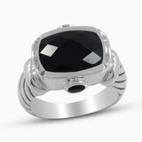 925 Sterling Silver Black Onyx Rings