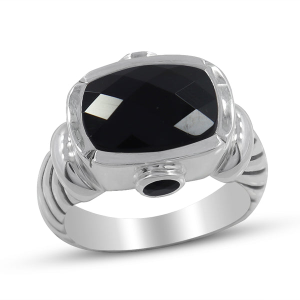 925 Sterling Silver Black Onyx Ring