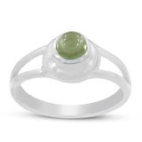 925 Starling Silver Peridot Rings