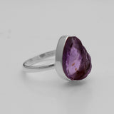 Amethyst Silver Ring