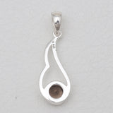 Smoky Quartz Silver Pendants