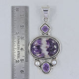 925 Silver Pink Opal Pendant