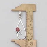 Garnet Silver Pendants