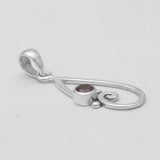 Garnet Silver Pendants
