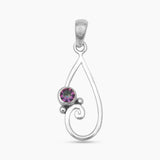 Garnet Silver Pendants