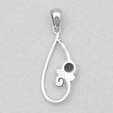 Garnet Silver Pendants