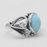 925 Sterling Silver Larimar Rings