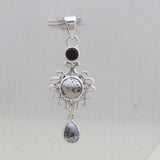 Dendritic Opal Silver Jewelry Set