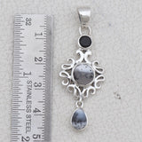 Dendritic Opal Silver Jewelry Set