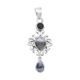 Dendritic Opal Silver Jewelry Set