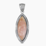 925 Sterling Silver Pink Opal Pendant