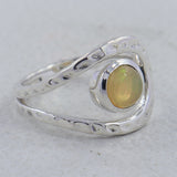 Natural Emerald Gemstone Sterling Silver Ring