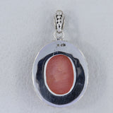 925 Sterling Silver Pink Opal Pendant