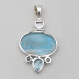 925 Sterling Silver Larimar Pendants