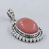 925 Sterling Silver Pink Opal Pendant