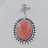 Pink Opal 925 Sterling Silver Pendant