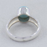 925 Sterling Silver Larimar Fine Ring