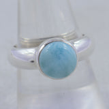 925 Sterling Silver Larimar Fine Ring