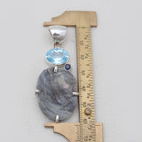 Chalcedony Druzy Silver Pendants