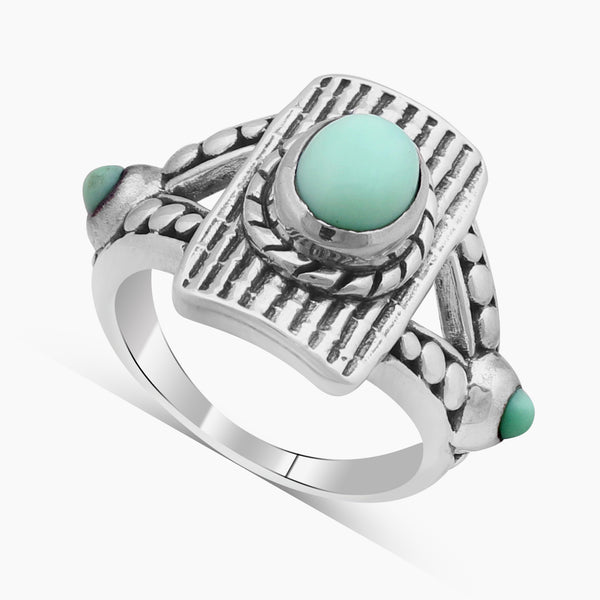 Green Opal Silver Jewelry Sets