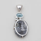 Chalcedony Druzy Silver Pendants