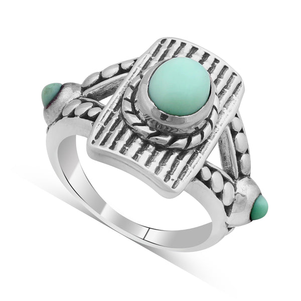 Green Opal Silver Jewelry Set