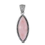 Pink Opal 925 Sterling Silver Pendant