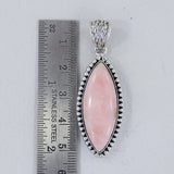 Pink Opal 925 Sterling Silver Pendant