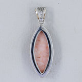 Pink Opal 925 Sterling Silver Pendant