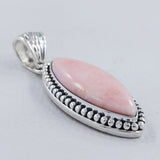 Pink Opal 925 Sterling Silver Pendant