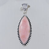 Pink Opal 925 Sterling Silver Pendant