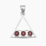 Garnet Silver Pendants
