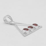 Garnet Silver Pendants
