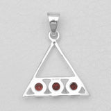 Garnet Silver Pendants