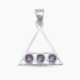 Garnet Silver Pendants