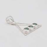 Garnet Silver Pendants