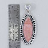 925 Sterling Silver Pink Opal Pendant