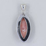 925 Sterling Silver Pink Opal Pendant