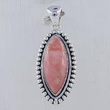 Pink Opal 925 Sterling Silver Pendant