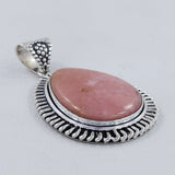 925 Sterling Silver Pink Opal Pendant