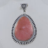 925 Sterling Silver Pink Opal Pendant