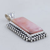 Pink Opal 925 Sterling Silver Pendant